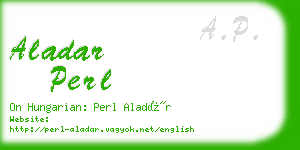 aladar perl business card